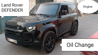 2022 Land Rover DEFENDER Oil amp Filter Change  P 400 Engine [upl. by Leahcimrej]