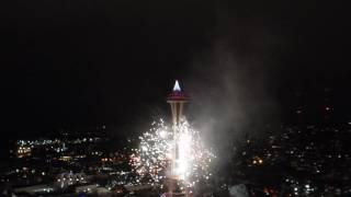 2017 New Years Fireworks Seattle [upl. by Asile604]