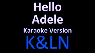 Adele  Hello Karaoke [upl. by Gneh390]