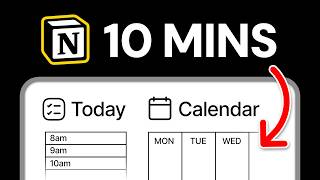 How to Build the 10Minute Task Management Notion Setup [upl. by Alyakam]