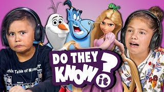 DO KIDS KNOW DISNEY SONGS REACT Do They Know It [upl. by Lerraj493]