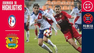 Resumen PrimeraFederación  CF Rayo Majadahonda 00 CF Fuenlabrada  Jornada 18 Grupo 1 [upl. by Loredo]