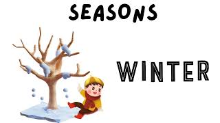 Seasons name  learn Seasons name  Kids learning  Kindergarten learning [upl. by Aramad223]