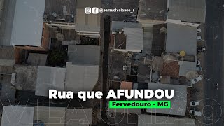 DRONE Voo COMENTADO na rua que AFUNDOU Fervedouro  MG DJI MINI 2 [upl. by Evelunn]