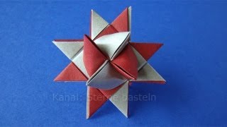 Fröbelstern falten  Einfachen Origami Stern basteln  Fröbelsterne Anleitung  Weihnachtssterne [upl. by Dnalrah]