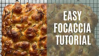 Easy Overnight Focaccia Tutorial uses instant yeast [upl. by Eanel]