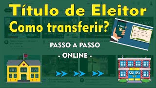 Como Transferir o Título de Eleitor  Passo a Passo [upl. by Letsirk]