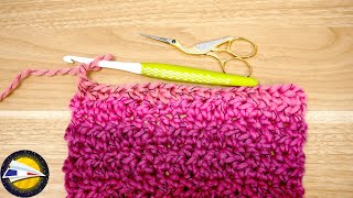 Crochet  Joli point vagues  Simple et Rapide  Apprendre le crochet [upl. by Yate]