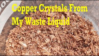 Copper Crystals Recovery From Waste chemistry copper ewaste experiment [upl. by Barris]