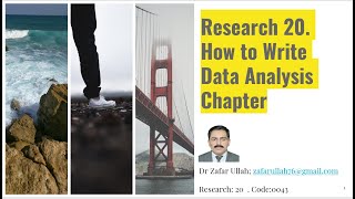 Research 20 Code 0043 How to Write Data Analysis Chapter [upl. by Eachelle199]