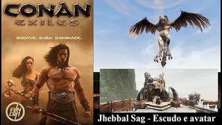 Conan Exiles evoluindo o templo de Jhebbal Sag ativando escudo e invocando o avatar 2021 Vídeo 120 [upl. by Sugirdor750]