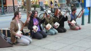 The Shamisen 5  Busking on the mall [upl. by Harve]