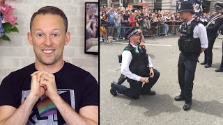 TWO Police Proposals at LONDON PRIDE [upl. by Acnaib]