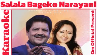 Sala Lala Bageko Narayani  KARAOKE  Music Track By Om Official [upl. by Del]