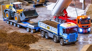 Fantastic RC Construction Site RC Excavators Dump Trucks Working Hard [upl. by Irrem48]