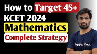 KCET Mathematics 2024  Important Chapters amp Syllabus  Chapter wise Marks Distribution KCET 2024 [upl. by Frans]