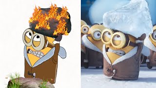 Minions Funny memorabel Moments Drawing Meme [upl. by Latvina]