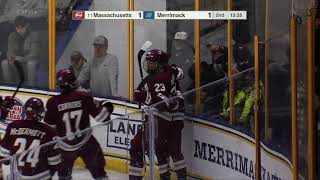 Merrimack Warriors Mens Ice Hockey vs UMass 2224 Highlights [upl. by Stonwin832]