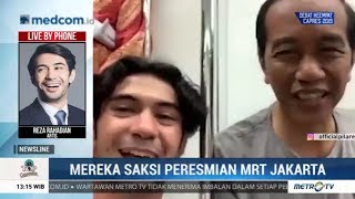 Ini Permintaan Reza Rahadian ke Jokowi Saat Peresmian MRT [upl. by Sachi881]