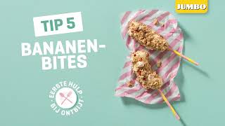 Ontbijtrecept  Bananenbites met yoghurt en cruesli  Jumbo [upl. by Yuji684]