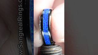 Black ceramic and blue opal ring [upl. by Manuel]