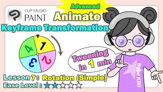 CSP Tutorial 7 Part 1 Rotation Advanced Animation Tweening in Just 1 Mins [upl. by Yael447]