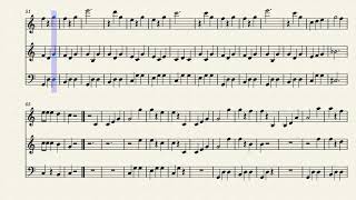 Danúbio Azul  Johann Strauss  Sheet for Two Violins and Cello [upl. by Leciram]