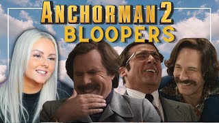 ANCHORMAN 2 BLOOPERS  FIRST TIME WATCHING  REACTION [upl. by Rtoip]