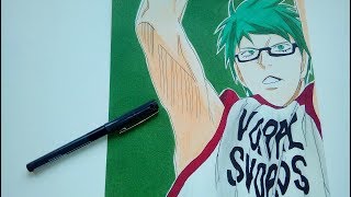 Drawing Midorima Vorpal Swords 緑間 真太郎 [upl. by Elvin]