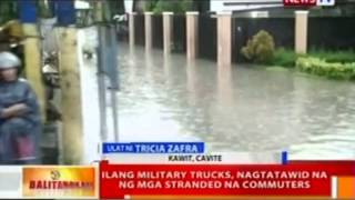 BT Coastal towns sa Cavite binaha ilang lugar sa Kawit abotleeg ang baha [upl. by Ardnala]