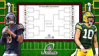 I Put All 32 NFL Teams Into a Playoff Bracket on Madden 25 Live Simulation [upl. by Kcaz]