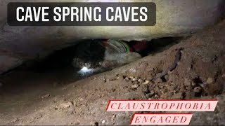 Tight Crawl Inside Cave spring caves [upl. by Atinehc]