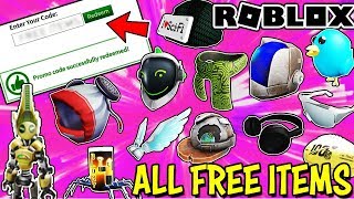 ALL FREE ITEMS ON ROBLOX WORKING FEBRUARY 2020  Promo Codes Event Items Gift Cards amp More [upl. by Colan528]