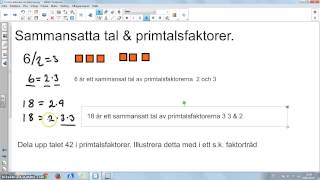 Sammansatta tal och primtalsfaktorer [upl. by Horan628]