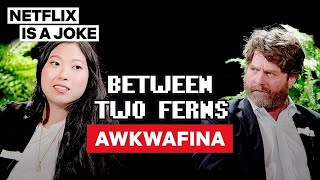 Awkwafina Between Two Ferns with Zach Galifianakis  Netflix Is A Joke [upl. by Hacissej]