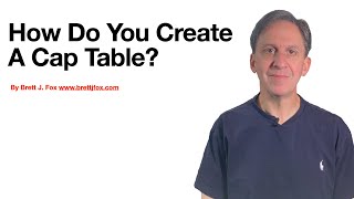 How Do You Create A Clean Cap Table [upl. by Uball]