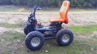 HomeMade FourWheeled Scooter  4 wheel scooter [upl. by Nnylrac]