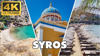 SYROS Island  Greece 🇬🇷  Best Beaches and Places  Travel Guide 4K UHD [upl. by Etteragram]