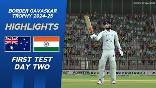 Day 2 Highlights  India vs Australia  1st Test  RC24 [upl. by Acnayb]