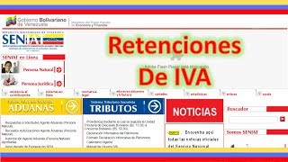 Declaración de RETENCIONES de IVA en VENEZUELA [upl. by Neevan429]