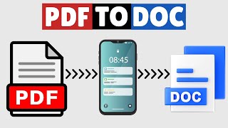 How to Convert PDF to Doc in Mobile [upl. by Philipines]