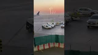 Sunrise 🌅 Riyadh Airport Saudi Arabia 🇸🇦 aviation aircraftlandings [upl. by Yedoc]