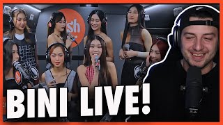 BINI performs quotCherry On Topquot LIVE on the Wish USA Bus REACTION [upl. by Ocsic]