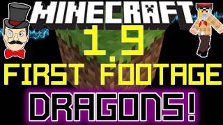 Minecraft 19 ENDER DRAGONS FIRST FOOTAGE  Red Dragons amp The End Update [upl. by Emmalynne]