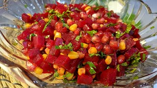 Beetroot Salad Recipe  How To Make Beetroot Salad  Simple and healthy Homemade Salad [upl. by Ahsenhoj486]