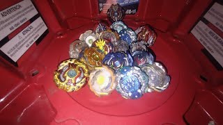 Sieg xcalibur VS 15 Beyblades random  batallas Beyblade [upl. by Assenab]