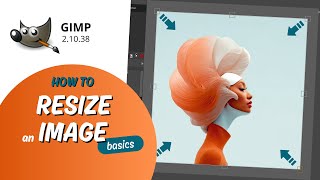 Resize an image in GIMP basics [upl. by Neirad]