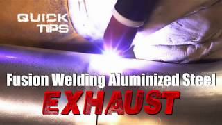 Fusion Welding Aluminized Steel Exhaust [upl. by Peppard]