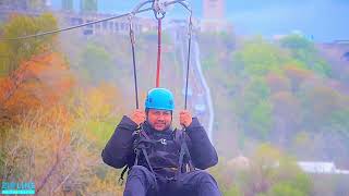 Thrilling Zipline Adventure Over Niagara Falls  A MustDo Experience [upl. by Hctub]