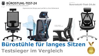 Bürostühle für langes Sitzen TestVergleich 2024🥇 Testsieger Vergleich ergonomisch amp bequem [upl. by Aihselat]